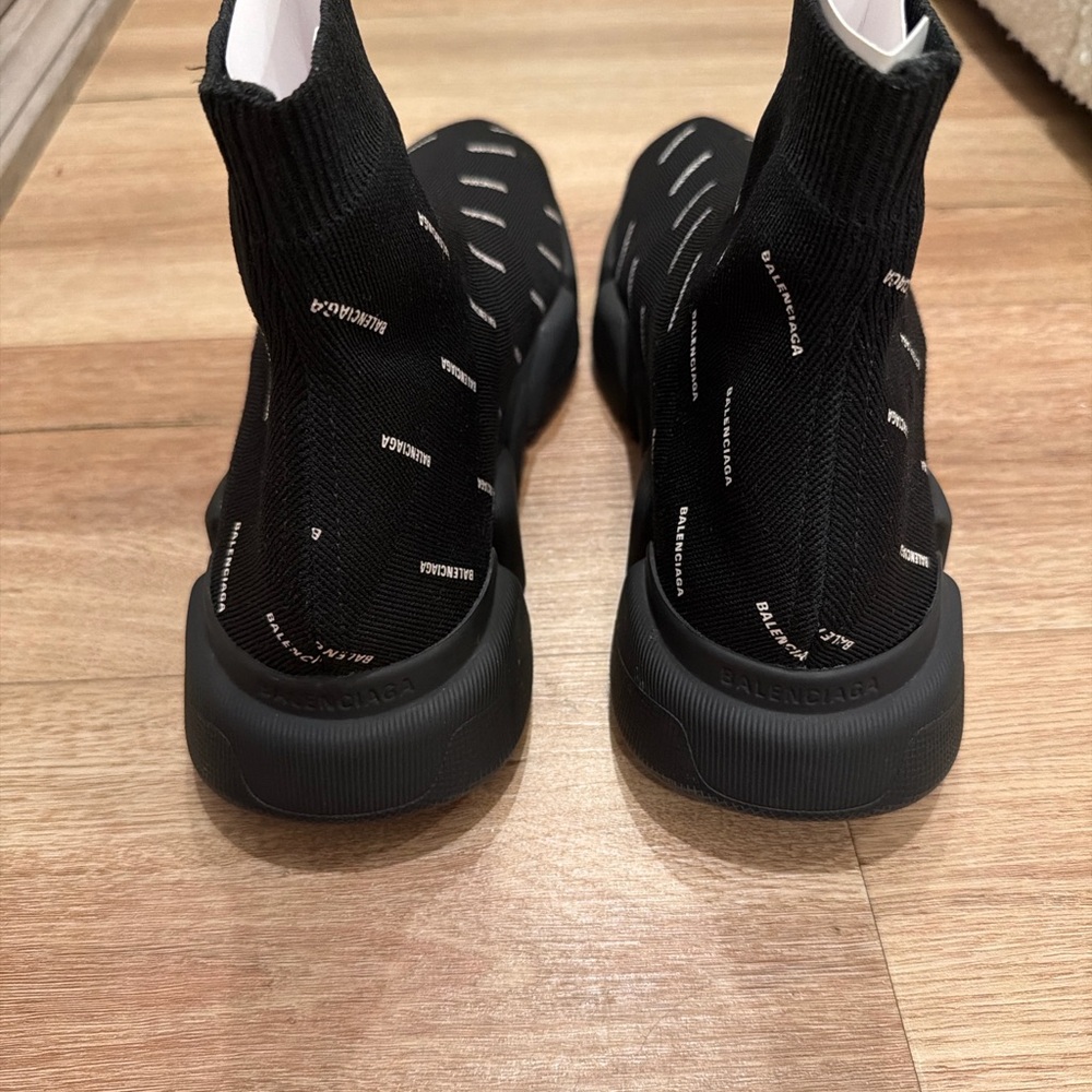 Balenciaga Men's Black Speed Sock Sneakers - Picture 3 of 8